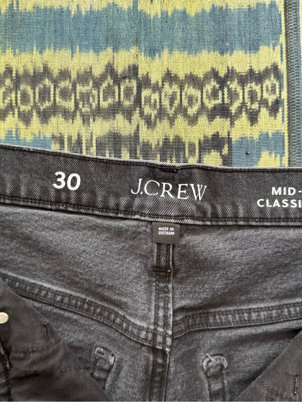 J.Crew Mid-Rise 90’s Classic Straight Jeans in black, size 30 #midclassic #strai